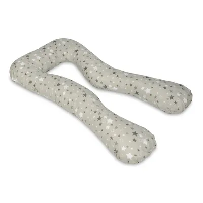 Image de Coussin multi-usage Étoiles grises et blanches sur fond gris