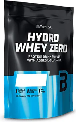 Obrázok produktu pre BioTech USA Hydro Whey Zero 454 g čokoláda / Srvátkové whey proteíny / Chutný rýchlo vstrebateľný srvátkový proteín s podielom hydrolyzátu vyše 40%