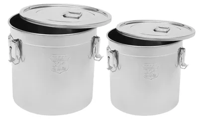 Produktbild von Reisbehälter - Vorratsdose - Fassungsvermögen 33 l - 304/201 Edelstahl - Luftdicht mit 3-fach Verriegelung - Lebensmittelecht - Für Reis/Mehl - Hellgrün