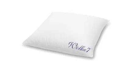 Produktbild von HANSKRUCHEN Wolke 7 Daunenkissen 80x80 cm Fest Allergiker Kissen waschbar 3 Kammern Kopfkissen weiß -  Germany