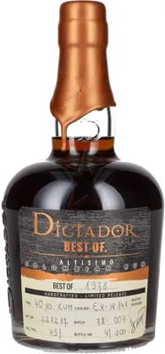 Produktbild von Dictador BEST OF 1978 ALTISIMO Colombian Rum Limited Release 45 % 0,70 lt.