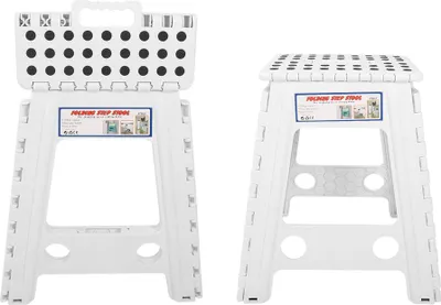 Obrázek produktu pro Přenosný, skládací plastový stupínek s protiskluzovým vzorem, skládací, pro dospělé (č. 9)