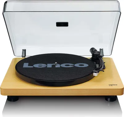 Zdjęcie produktu dla Lenco L-30WD - Gramofon z napędem paskowym i drewnianą obudową - kodowanie USB/PC - funkcja automatycznego zatrzymania - drewno