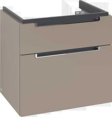 Image de Villeroy & Boch Subway 2.0 meuble sous lavabo, 2 tiroirs, lavabo au centre, 637x590x454mm, A91010VM