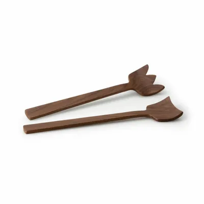 Produktbild von CONTINENTA Salatbesteck Tulip, Walnuss 30,5 cm 4265 4017167426501
