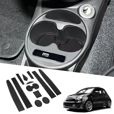 Image de Elzusha - Ensemble de 12 tapis en caoutchouc antidérapants pour voiture