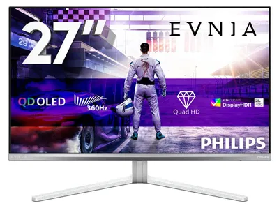 Image de Philips Evnia 8000 27M2N8500/00 computer monitor 67.3 cm (26.5") 2560 x 1440 pixels Quad HD QD-OLED White