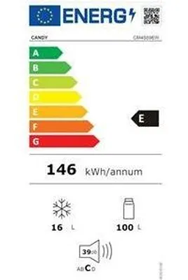 Image de Réfrigérateur 1 porte intégrable à glissière 116l - Candy - CM4S59EW -