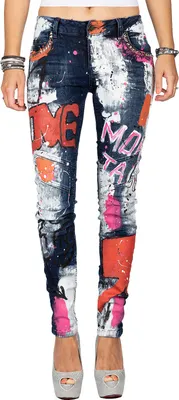Produktbild von Cipo & Baxx Damen Jeans WD399 Blau W29/L32