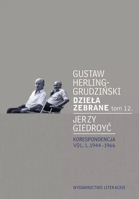 Image de Dzieła zebrane T.12. Korespondencja vol. 1