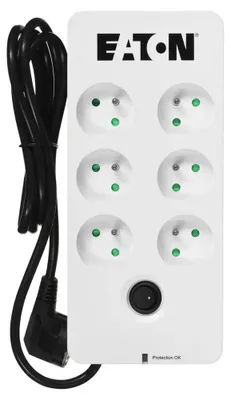 Immagine prodotto di Ciabatta elettrica con 6 prese e interruttore Eaton PB6F Bianco (1,5 m)