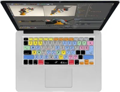 Produktbild von Cinema 4D QWERTY Tastatur-Abdeckung für MacBook, Air & Pro Tastaturen