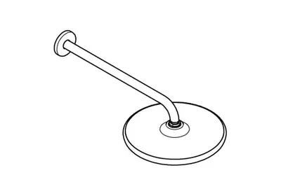 Produktbild von GROHE Kopfbrauseset Tempesta 250 26668, Brausearm 380 mm, 1 Strahlart, 9,5 l/min Durchflusskonstanthalter, chrom