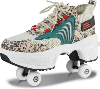Produktbild von 2-in-1-Sneaker mit einziehbaren Rollen - Rollschuhe und Sportschuhe in einem