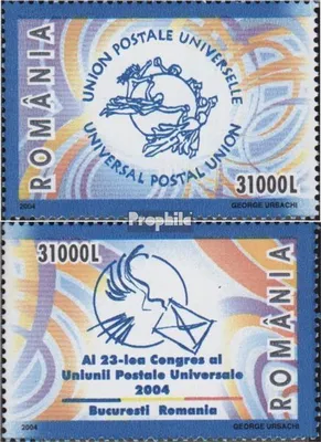 Produktbild von Briefmarken Rumänien 2004 Mi 5796-5797 (kompl.Ausg.) postfrisch Weltpostkongreß