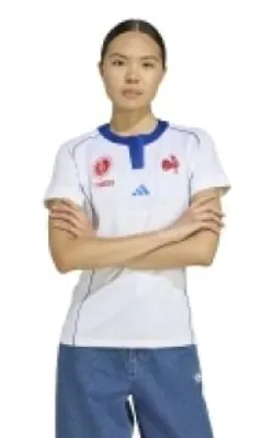 Produktbild von Adidas Frankreich Rugby Auswärtstrikot Replik WRWC25 Damen Weiß XL