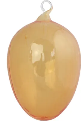 Produktbild von Osterei aus Glas mit Auge orange