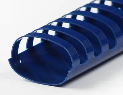 Produktbild von Plastikbinderücken 21 Ringe 32mm, oval blau