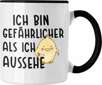 Produktbild von Trendation - Lustige Tasse Kollege Kollegin Geschenk Lustiger Spruch Kaffeetasse Sprüche Sarkasmus Tassen mit Sprüchen (Schwarz)