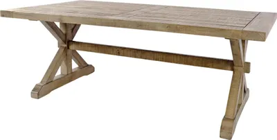 Immagine prodotto di FURNLUX Tavolo da pranzo in rovere Avola 127 cm / Colore principale: Beige / Dimensioni: 127 x 47 x 71 cm