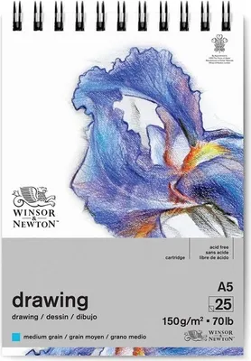 Zdjęcie produktu dla Podkładka do rysowania WINSOR & NEWTON Medium, A5, 25 arkuszy