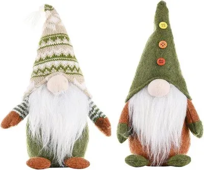 Produktbild von Weihnachts Plüsch Elch - 2 Stück Schwedische Dekoration für Zuhause und Tisch