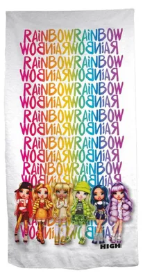 Obrázek produktu pro Strandlaken Rainbow High, 70x140 cm