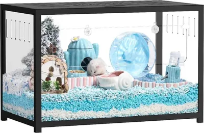 Produktbild von Hamsterkäfig Metall stapelbar 80x44,7x50,6cm für Zwerghamster & Kleintiere