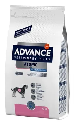 Productafbeelding van ADVANCE VET CANINE ADULT ATOPIC, kleine verpakking, 1,5 kg (speciaal voor honden met atopische huid)
