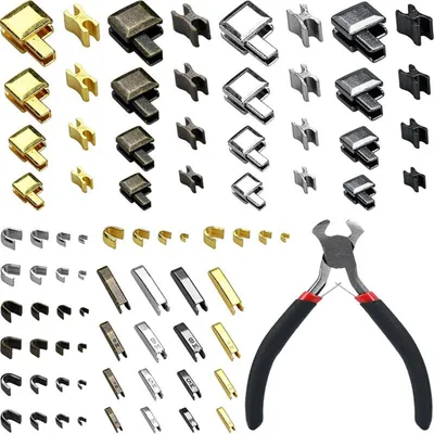 Produktbild von INF 81-teiliges Reißverschluss Reparatur Set mit Zange - Metall Reißverschluss Schieber