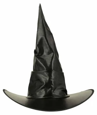 Produktbild von Amscan Hexenhut, schwarzer spitzer Hut für Halloween und Fasching Kostüme