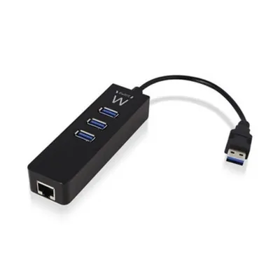 Produktbild von Ewent 3-Port USB-Hub + Gigabit-Ethernet-Anschluss EW1140