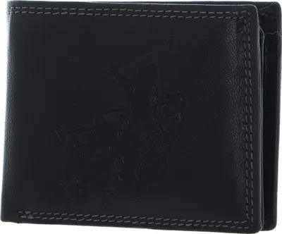 Produktbild von U.S. POLO ASSN. Geldbörse American Horiz Wallet Leather Black schwarz