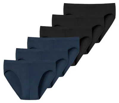 Produktbild von SCHIESSER Herren Minislip 6-Pack Uncover by SCHIESSER - schwarz-blau - Größe XXL