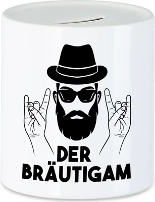 Produktbild von Der Bräutigam Spardose Hochzeit Heiraten JGA Standesamt Geschenk
