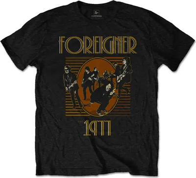 Produktbild von Foreigner Est. 1977 Black XL T-Shirt