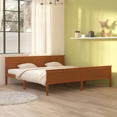 Obrázek produktu pro The Living Store Postel z masivu medově hnědá borovice 200x200 cm