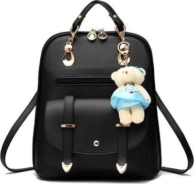 Produktbild von Eleganter Rucksack aus hochwertigem Kunstleder 27x30x12-cm