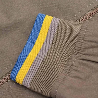 Obrázok produktu pre Lambretta – Pánska bunda „Monkey“ s kontrastnými pruhmi LB251 (L) (khaki zelená)