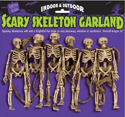 Produktbild von Scary Skelett Girlande 182cm