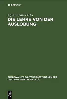 Produktbild von Die Lehre von der Auslobung