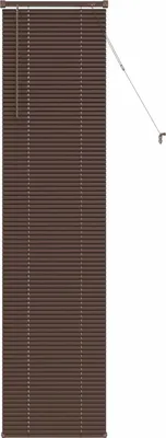 Zdjęcie produktu dla vidaXL Żaluzja wenecka ciemnobrązowa z wzorem 213 x 50 cm PVC