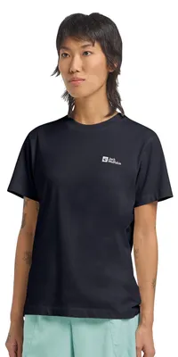 Produktbild von Jack Wolfskin Damen Essential W T-Shirt, Dark Navy, XL EU