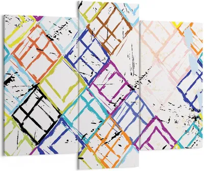 Produktbild von Bild auf Leinwand - Leinwandbild - Abstraktion modern - 130x100cm - Wand Bild - Wanddeko - Leinwanddruck - Bilder - Kunstdruck - Wanddekoration - Leinwand bilder - Wandkunst - CB130x100-3765