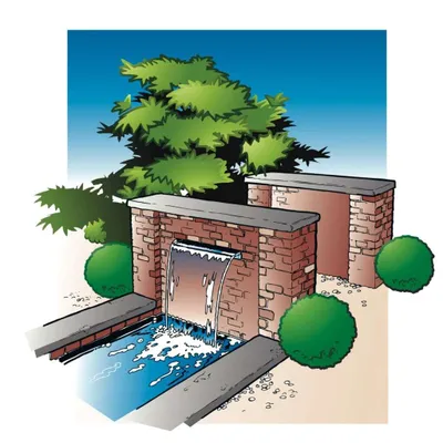 Produktbild von Ubbink Niagara Wasserfall 30 cm Edelstahl