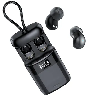 Obrázok produktu pre Mini bezdrôtové slúchadlá do uší s Bluetooth, 6 kusov, čierna farba