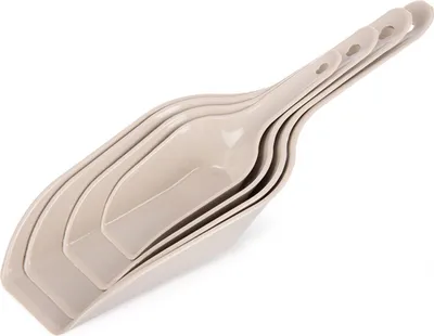 Image de Orion | Set de pelles - 4 pièces - Beige - Pelles en plastique - Ustensiles de cuisine