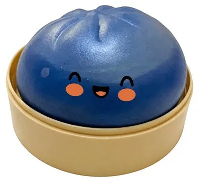 Produktbild von Niedliches Brötchen-Quetschspielzeug – Stressabbau in realistischer Brötchenform mit süßen Gesichtsausdrücken – Sensorisches Fidget-Spielzeug