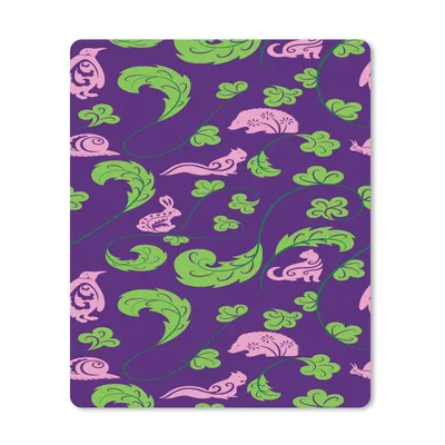 Produktbild von MuchoWow® Mauspad Mousepad Blätter - Tiere - Muster 30x40 cm - Mousepads - Maus Mat - Pad - Mausunterlage - Mausmatten