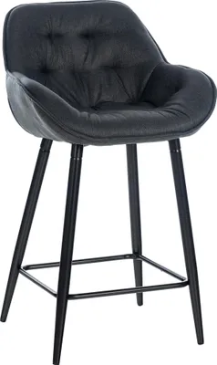 Produktbild von CLP Barhocker Gibson dunkelgrau Material Stoff